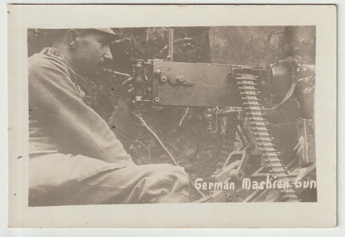 Carte photo mitrailleur - carte,